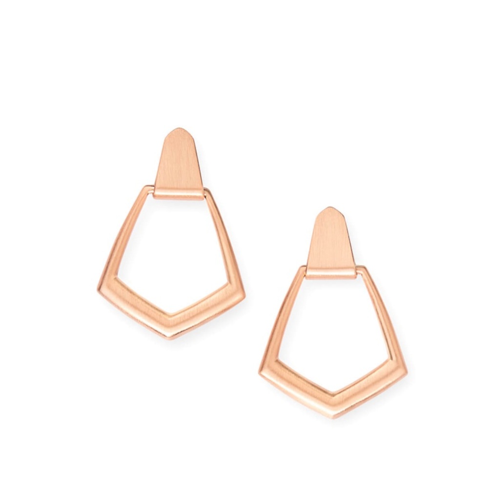 KS “Paxton” Hoop Earrings - Rose Gold - Picture 2 of 4